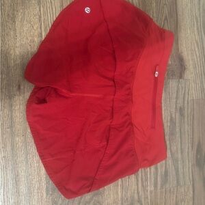 lululemon athletica Red Athletic Shorts Size 4 4”